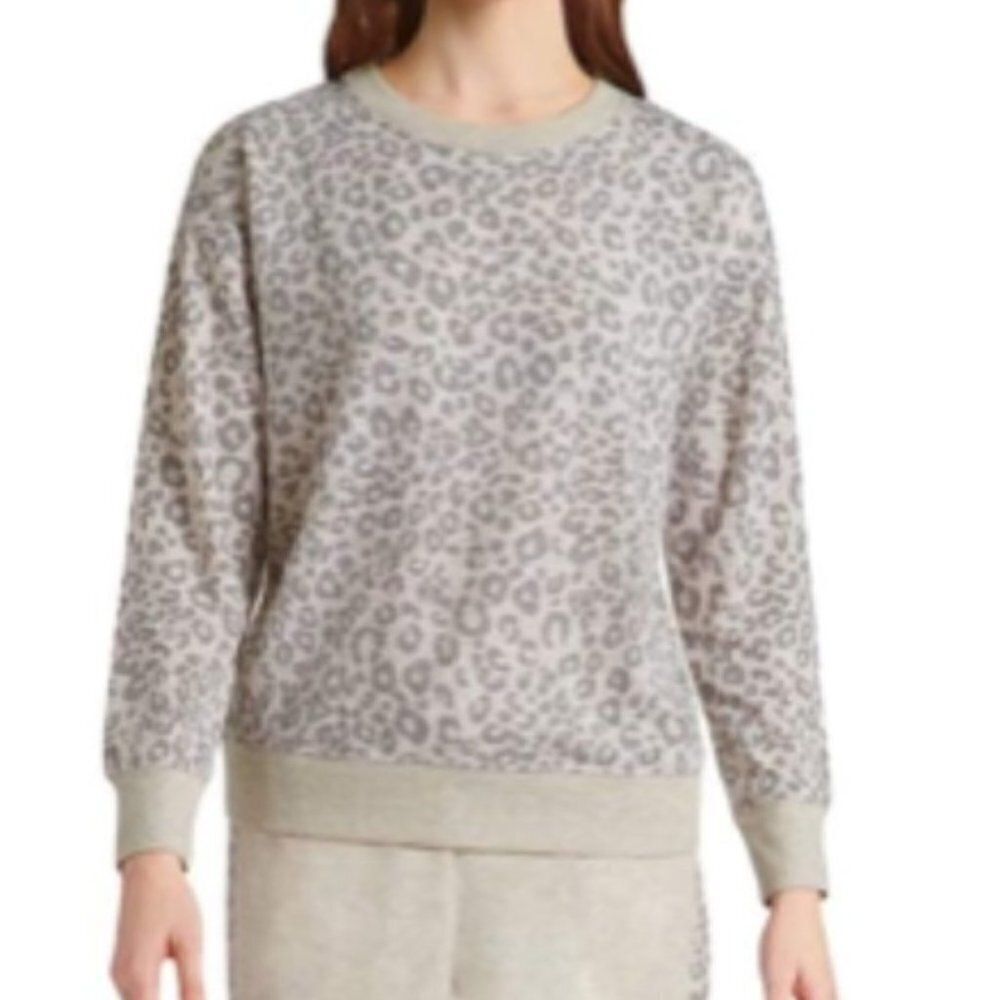 Splendid Cheetah Print Crew Neck‎ Pullover SIZE SMALL